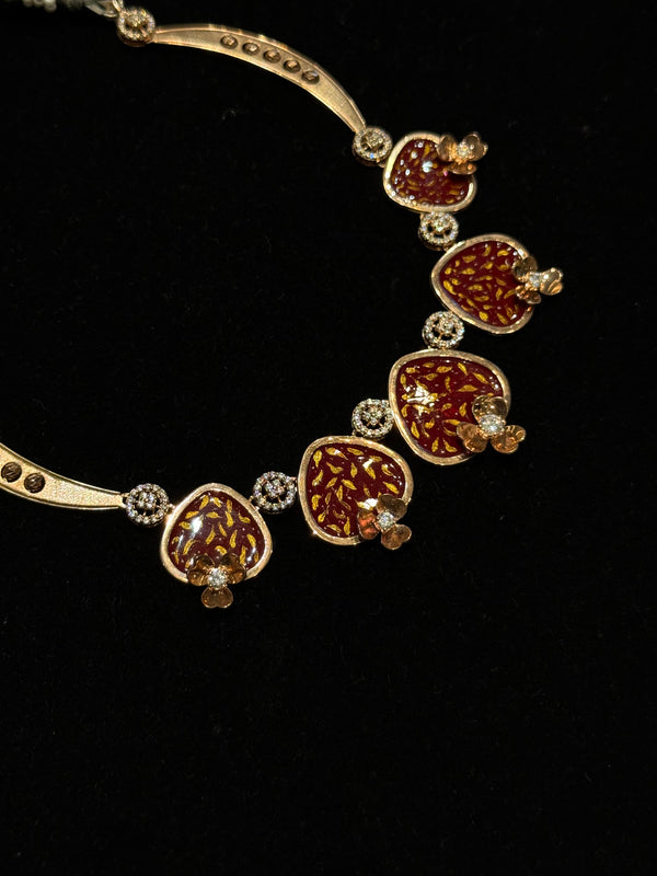 Rose gold 925 Silver Necklace