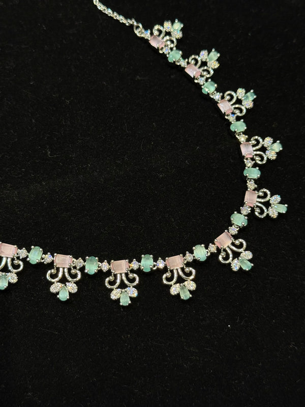 colourstone multicolour 925 Silver Necklace