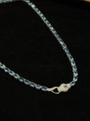 Blue Stone snake Pattern 925 Necklace