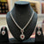 Red Stone with Cz stone 925 necklace