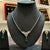Green solitaire 925 Silver necklace