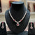 Red stone With CZ stone 925 necklace
