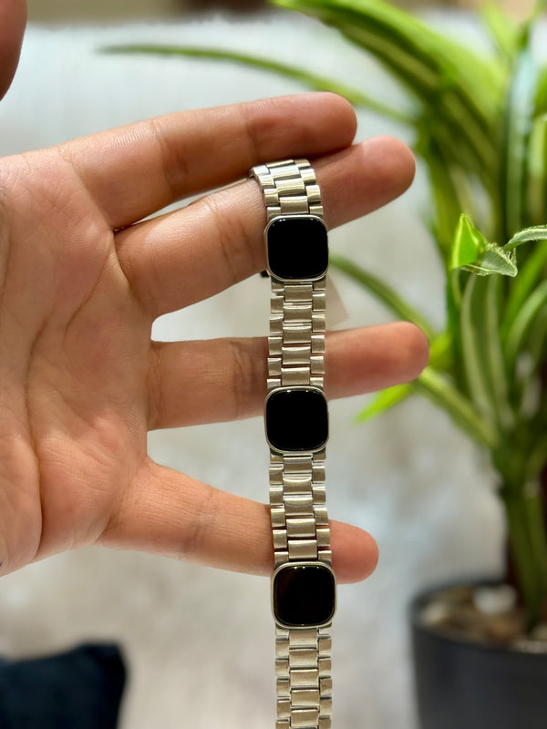 Gun metal matt finish 925 silver bracelet