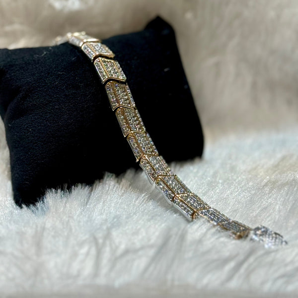 Pure Silver bracelet with cz stones