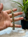 Golden polish cuban 925 Silver bracelet
