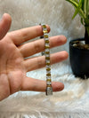 Golden polish 925 silver bracelet