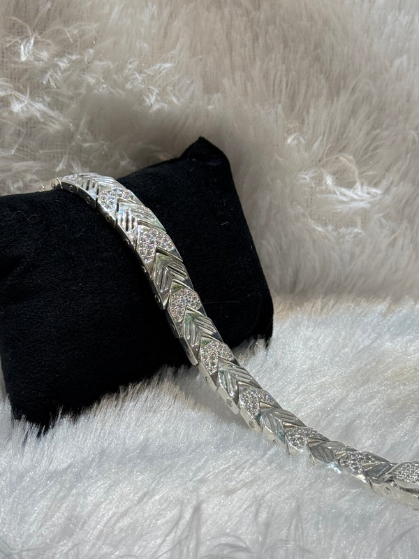 Mens silver bracelet