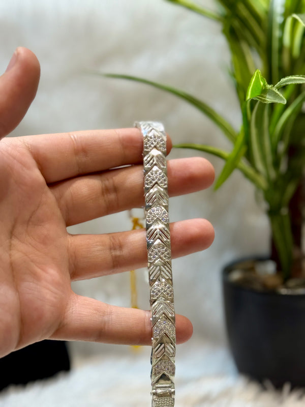 Mens silver bracelet