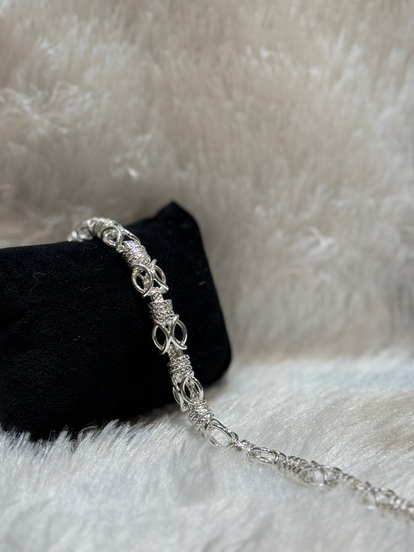 Mens silver bracelet