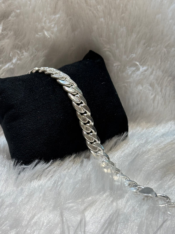 Mens silver bracelet