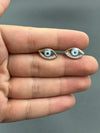 evil eye 925 silver earrings