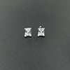 solitare 925 silver earrings studs