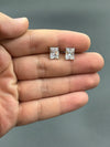 solitare 925 silver earrings studs