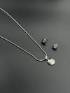 Sterling 925 silver chain pendant set with earrings