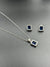 Sterling 925 silver chain pendant set with earrings