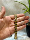 Golden polish with enamel 925 silver bracelet