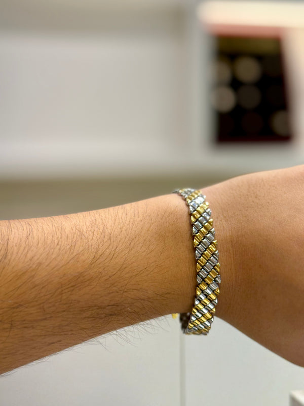 Golden polish 925 sterling silve bracelet