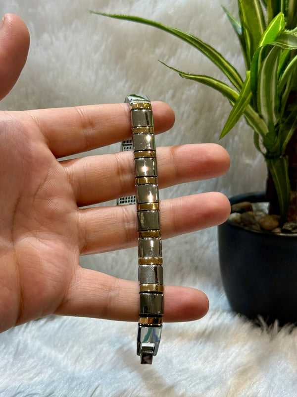 platinum finish silver bracelet